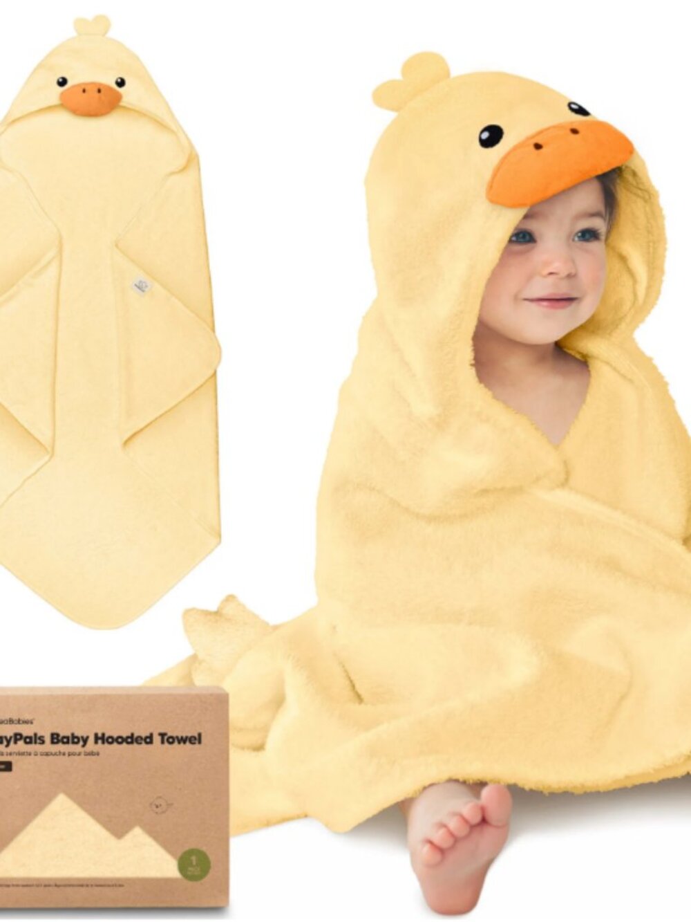 Keababies Playpals Baby Hooded Towel Duci 43x40